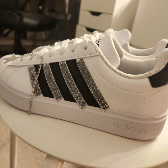 Adidas grant court 2.0 shoes customized women's sneakers - Picture 2 of 6